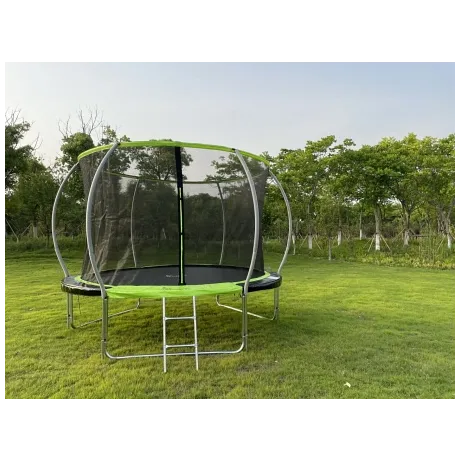 Батут FunFit 10 FT 312 см PRO inside зеленый - Фото 4