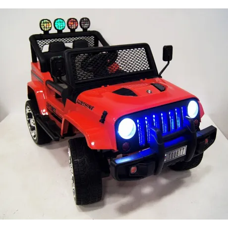 Электромобиль RiverToys JEEP T008TT (красный) - Фото 4