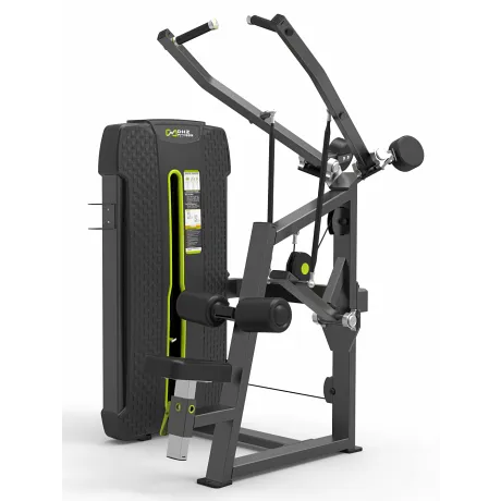 Тяга сверху. Вертикальный блок DHZ Pulldown Стек 109 кг E-4035A