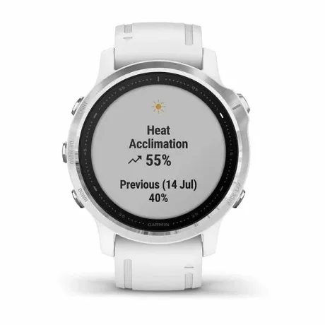 Часы Garmin FENIX 6S белый с белым ремешком - Фото 5