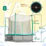 Батут Yamota SMART 244см (8ft) - Фото 8