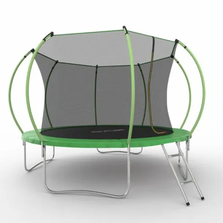 Батут с внутренней сеткой и лестницей EVO JUMP Internal 12ft (Green) - Фото 2
