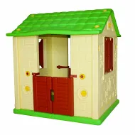 Игровой домик для детей KING KIDS "Королевский" (2 окна, 2 двери), желтый