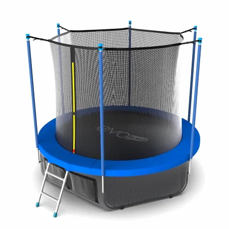 Батут с внутренней сеткой EVO JUMP Internal 12ft (Sky) + нижняя сеть - Фото 5