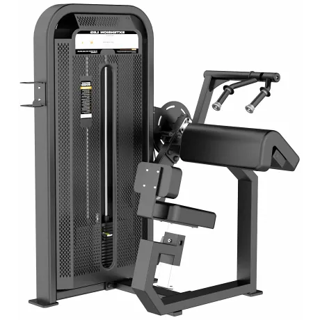 Трицепс-машина сидя. Наклонная парта DHZ Tricep Extansion Стек 64 кг E-5028