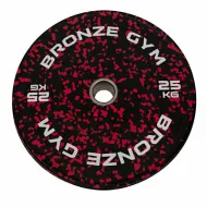 Диск бамперный Bronze Gym камуфляж красный 25 кг