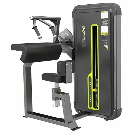 Трицепс-машина сидя. Прямая парта DHZ Seated Tricep - Flat Стек 105 кг A3027