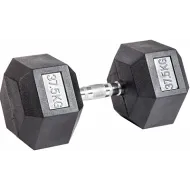 Гантель гексагональная обрезиненная ZSO, 37,5 кг