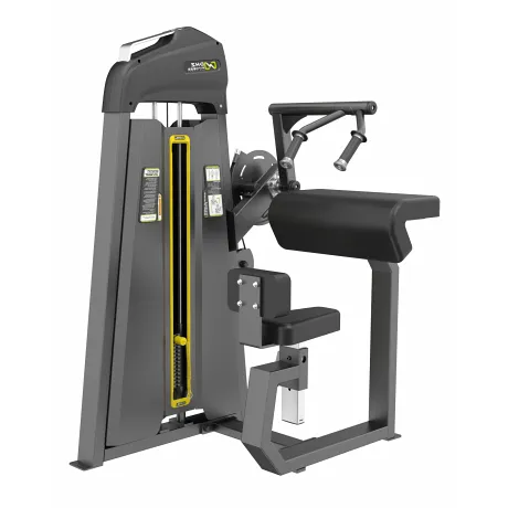 Трицепс-машина сидя. Прямая парта DHZ Seated Tricep - Flat Стек 105 кг E-3027