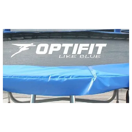 Батут Optifit Like Blue 12ft с сине-желтой крышей - Фото 3