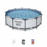 Каркасный бассейн BestWay Steel Pro Max 366*100см, насос-фильтр, лестница, 56418 - Фото 9