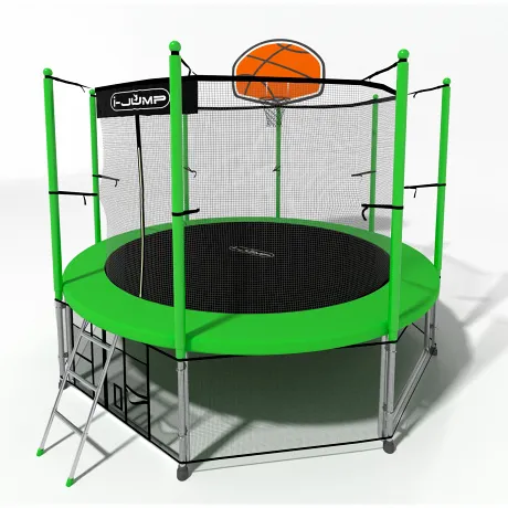Батут i-Jump Basket 14ft green - Фото 5