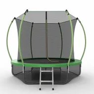 Батут с внутренней сеткой и лестницей EVO JUMP Internal 8ft (Green) + нижняя сеть