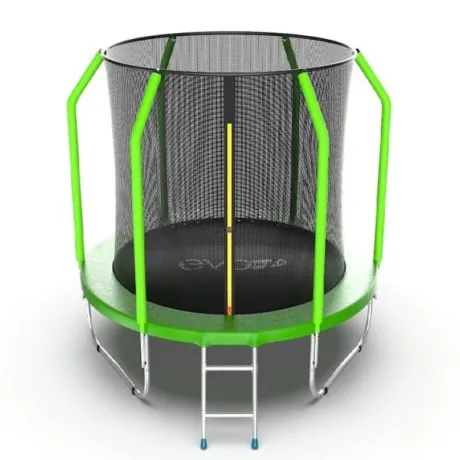 Батут с внутренней сеткой и лестницей EVO JUMP Cosmo 6ft (Green)