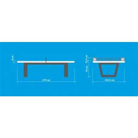 Теннисный стол Start Line City Strong Outdoor - Фото 5
