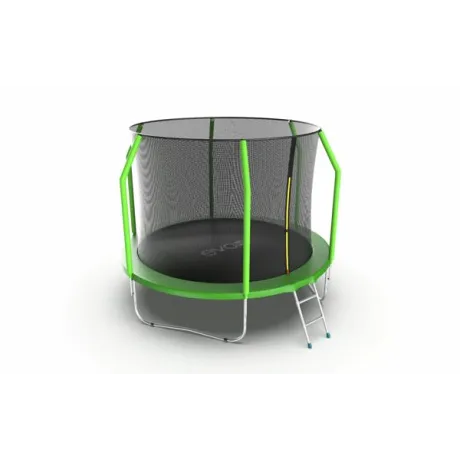 Батут с внутренней сеткой и лестницей EVO JUMP Cosmo 10ft (Green) - Фото 4