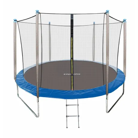 Батут GetActive Jump 10FT Inside синий с нижней сеткой и чехлом