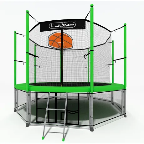 Батут i-Jump Basket 14ft green - Фото 3