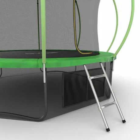 Батут с внутренней сеткой и лестницей EVO JUMP Internal 12ft (Green) + нижняя сеть - Фото 3