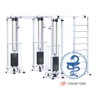 Грузоблочный тренажер Биотонус-3+шведская стенка стек 3 х 75 кг ARMS AR087.3х2400