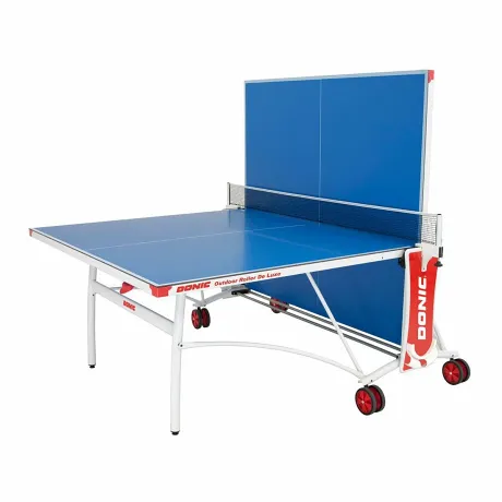 Всепогодный теннисный стол Donic Outdoor Roller De Luxe синий - Фото 2