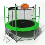 Батут i-Jump Basket 8ft green - Фото 5