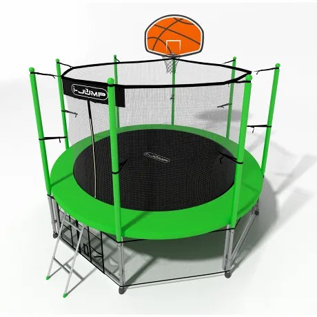 Батут i-Jump Basket 10ft green - Фото 6
