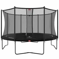 Профессиональный батут BERG Favorit Regular 430 Black + защитная сетка Safety Net Comfort