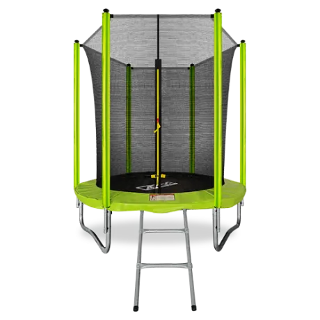 Батут с внутренней сеткой и лестницей ARLAND 6FT (Light Green)