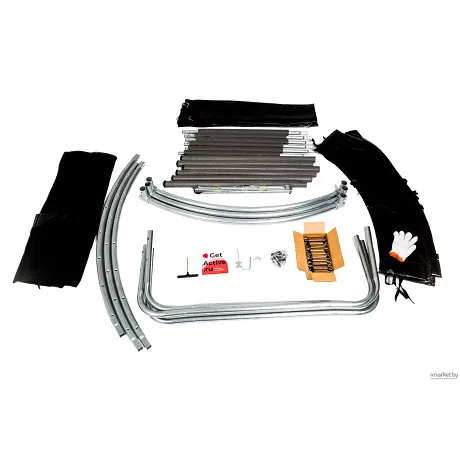 Батут GetActive Jump 10FT Outside синий с нижней сеткой и чехлом - Фото 6