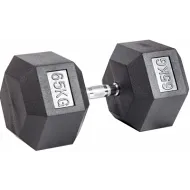 Гантель гексагональная обрезиненная ZSO, 65 кг