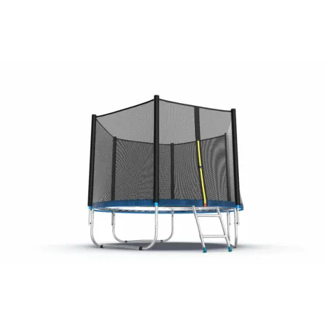 Батут с внешней сеткой и лестницей EVO JUMP External 8ft (Blue) - Фото 4
