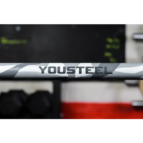 Гриф CrossTraining bar Yousteel XF-20 GREY CAMOUFLAGE - BLACK - Фото 7