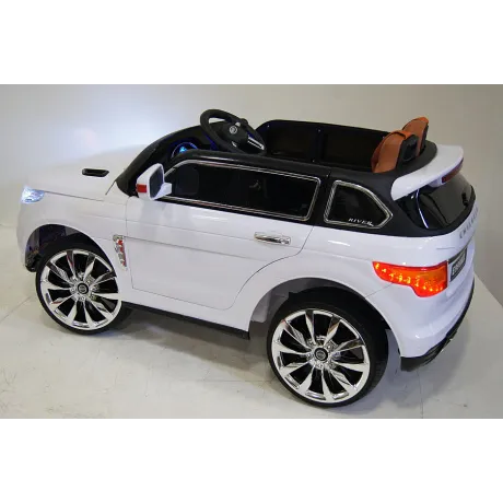 Электромобиль RiverToys Range Rover Sport E999KX белый - Фото 6