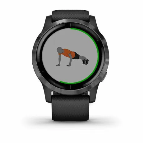 Смарт-часы с GPS Garmin VIVOACTIVE 4 черные с серым безелем - Фото 4