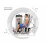 Бицепс сидя HOIST ROC-IT RS-1102 серебряный/синий - Фото 5