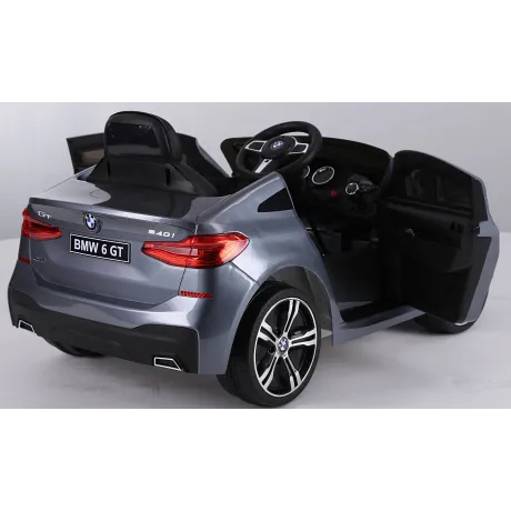 Электромобиль RiverToys BMW 6 GT JJ2164 (серебристый) - Фото 6